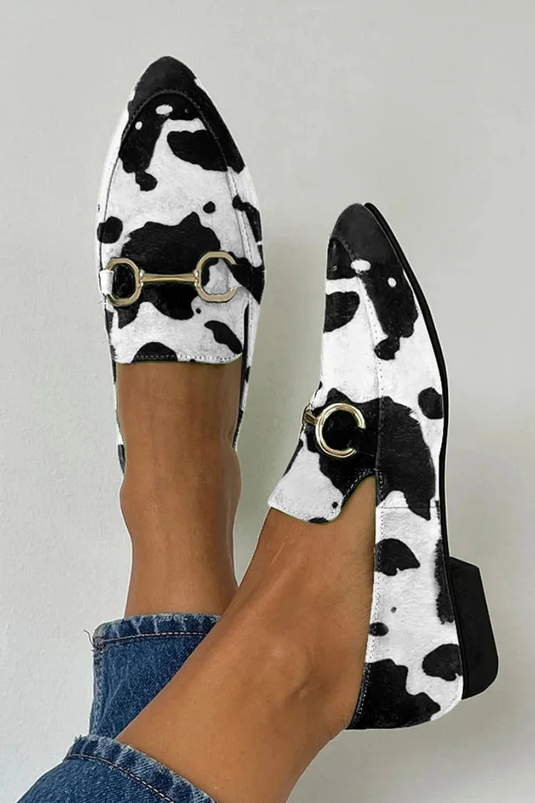 NORTHLINE STUDIO | PRINTED LOAFER WITH BUCKLE