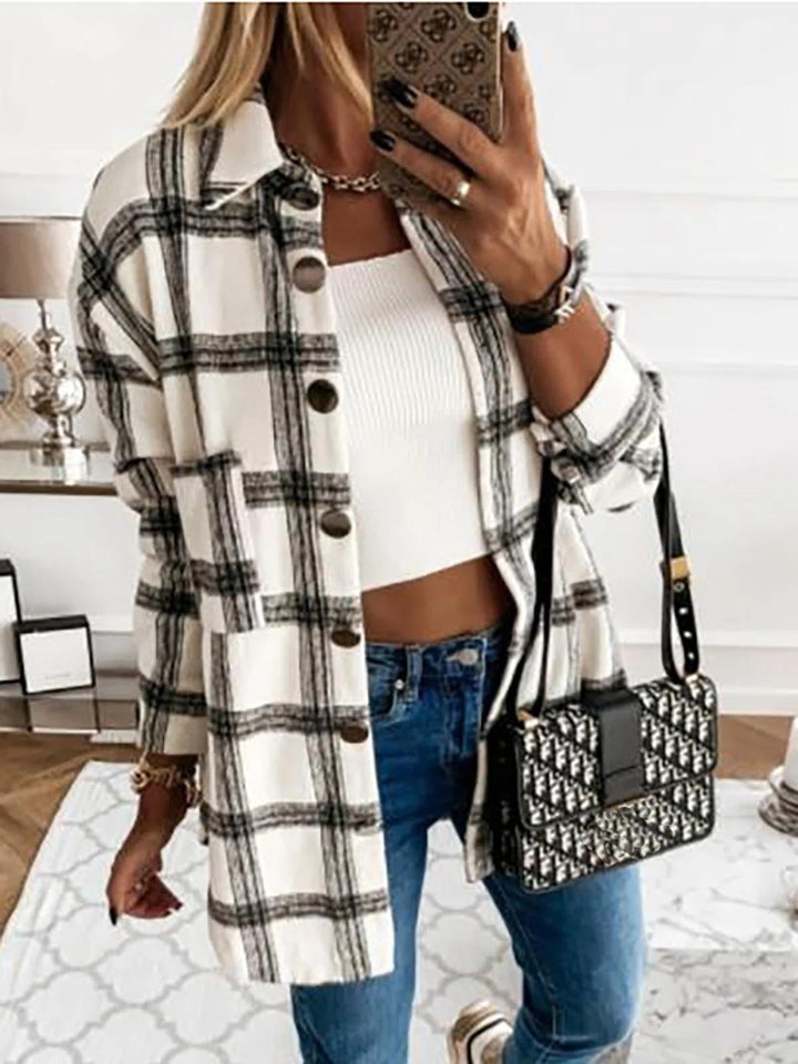 NORTHLINE STUDIO | PLAID BUTTON-UP JACKET