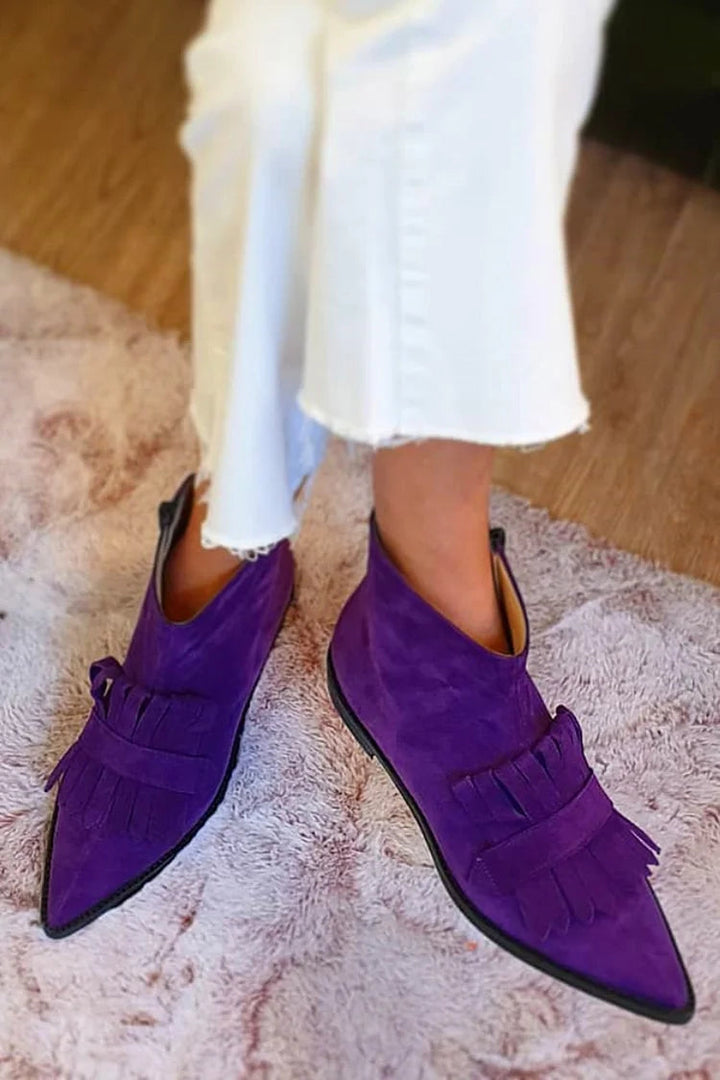 NORTHLINE STUDIO | FRINGED ANKLE BOOTS