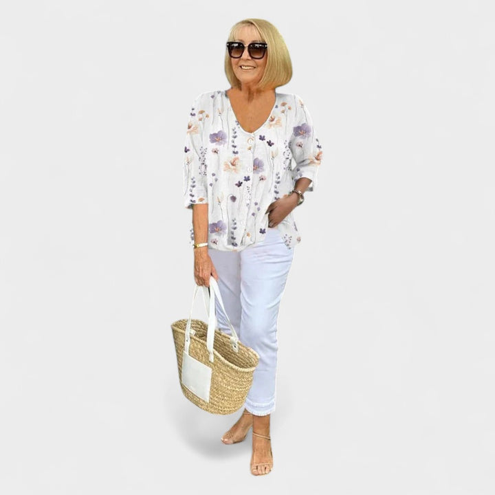 NORTHLINE STUDIO | BLOOM BUTTON BLOUSE