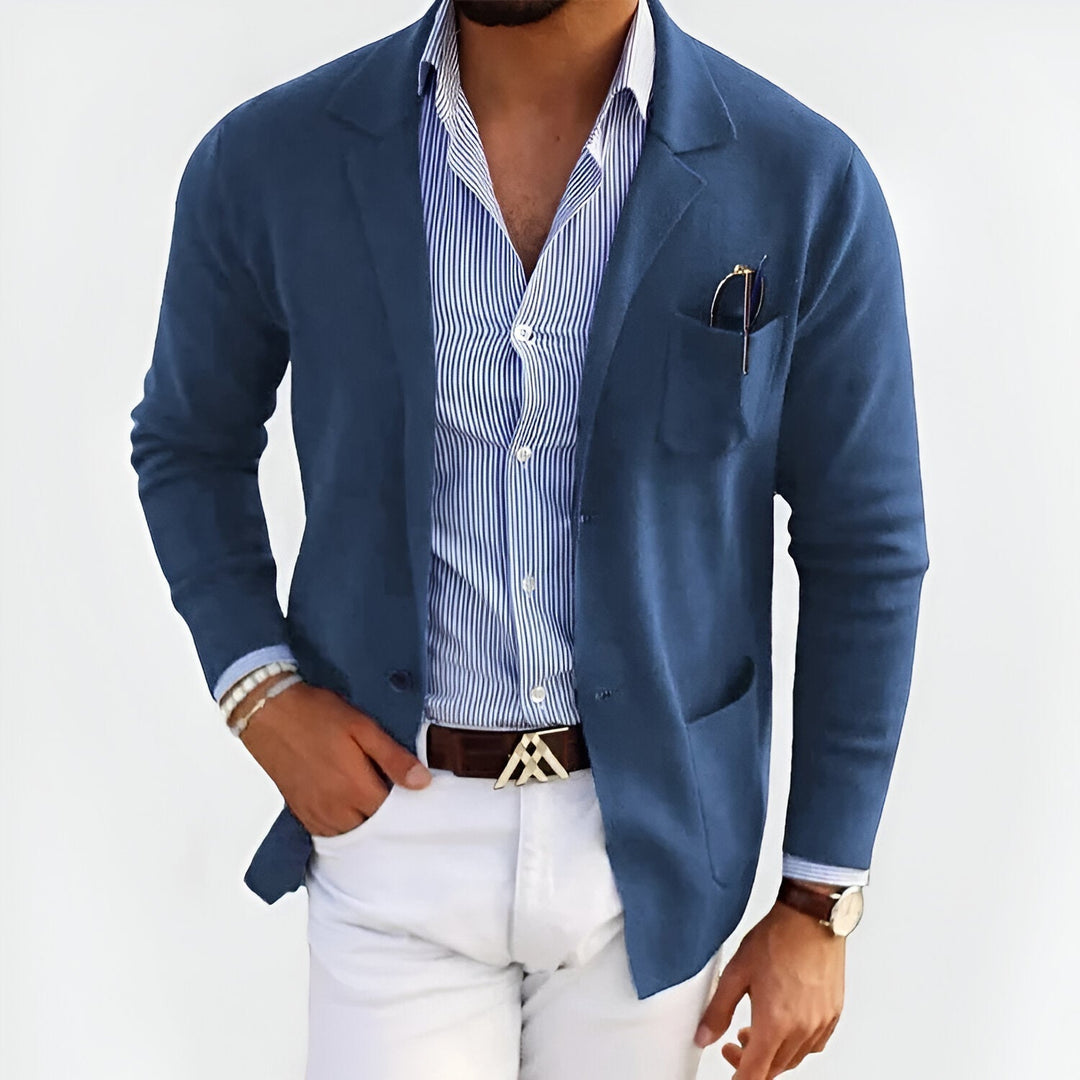 BeigeVINCENT | LIGHTWEIGHT KNIT BLAZER