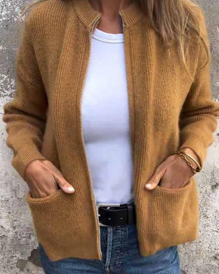 OPEN FRONT CARDIGAN