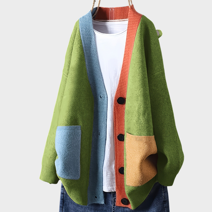 NORTHLINE STUDIO | COLORBLOCK RELAXED CARDIGAN