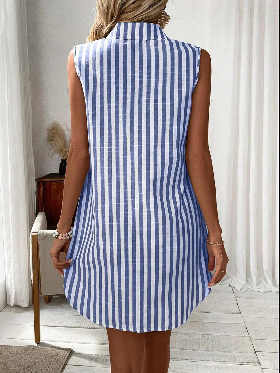 MARIE | STRIPED SHIRT DRESS