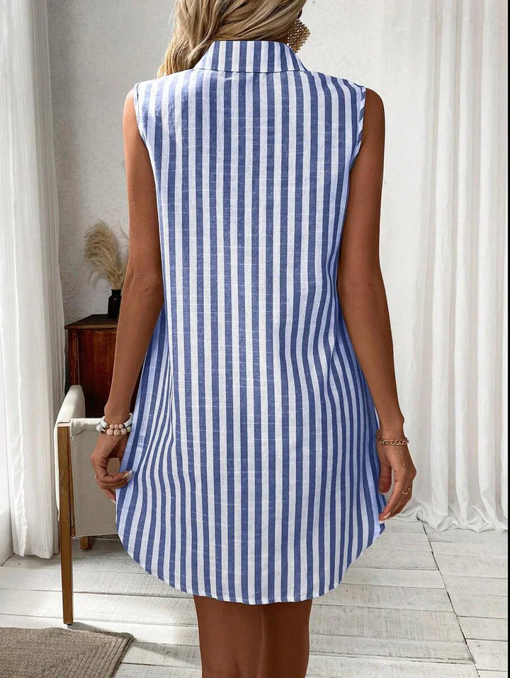 MARIE | STRIPED SHIRT DRESS