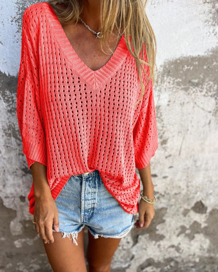 NORTHLINE STUDIO | LIGHTWEIGHT OPEN-KNIT SWEATER