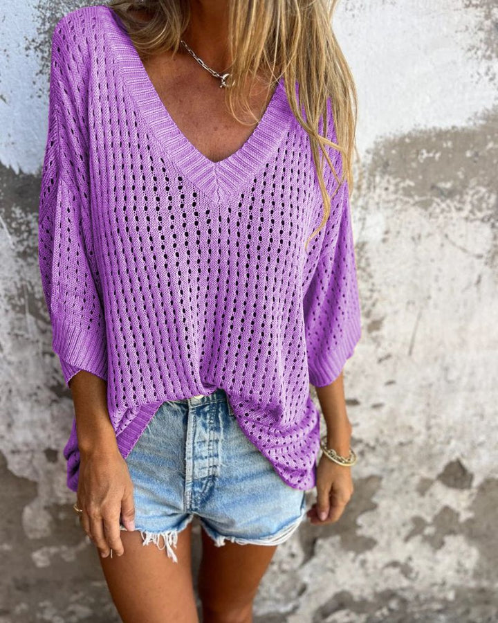 NORTHLINE STUDIO | LIGHTWEIGHT OPEN-KNIT SWEATER