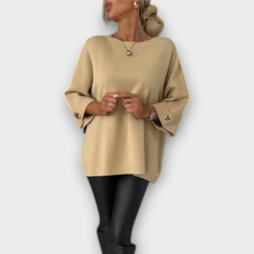 Eline™ | Knit Sweater Blouse