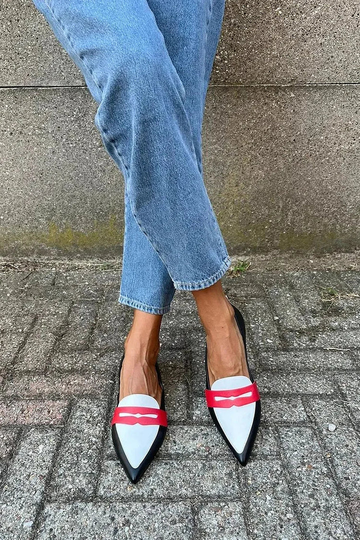 NORTHLINE STUDIO | TWO-TONE POINTED SLIPPERS