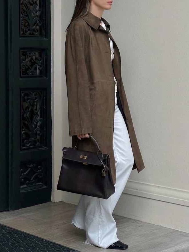 NORTHLINE STUDIO | CLASSIC BROWN TRENCH COAT