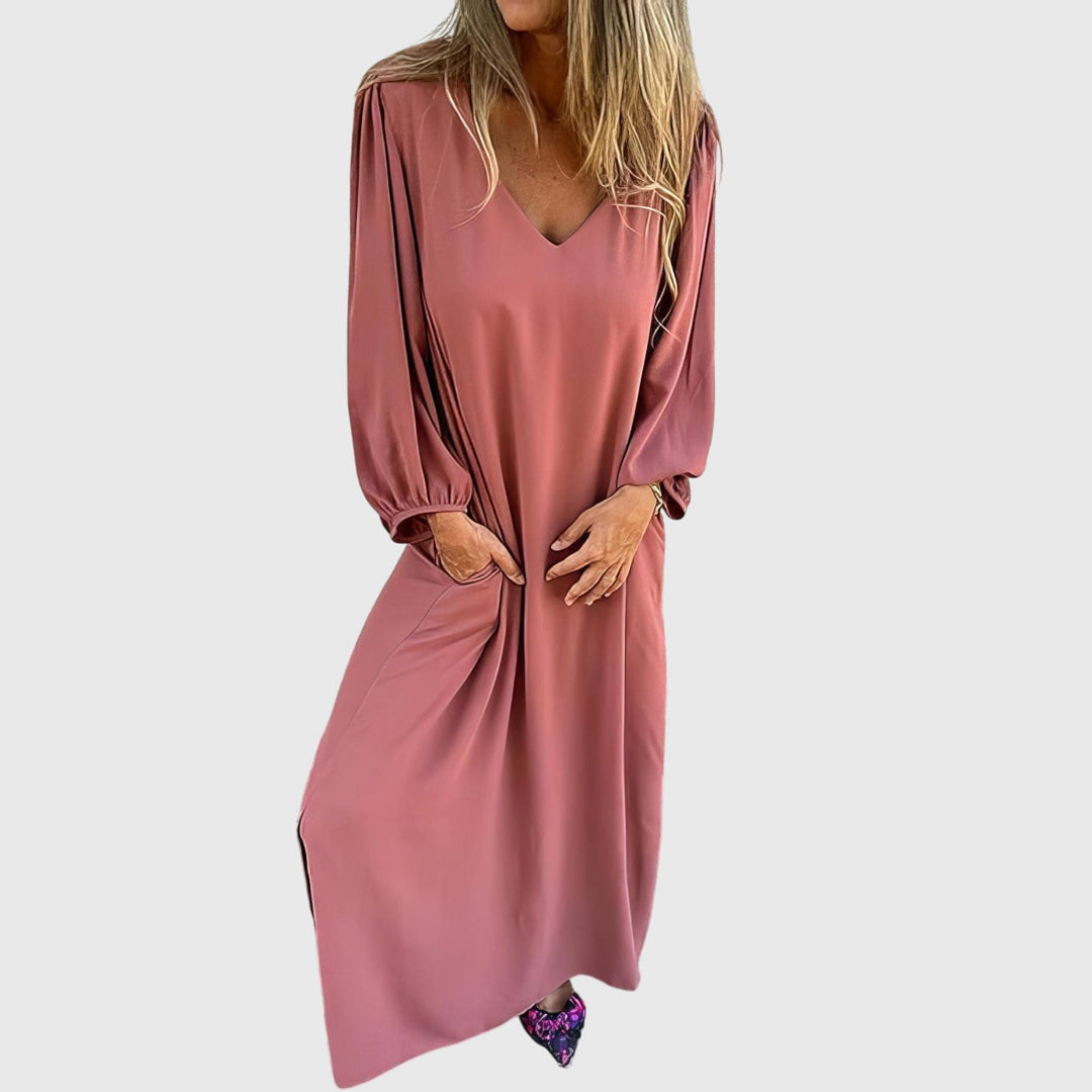 Carol™ - Long Boho Dress with Pockets
