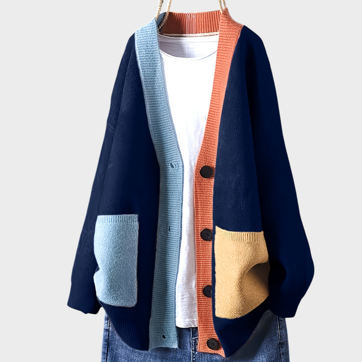 NORTHLINE STUDIO | COLORBLOCK RELAXED CARDIGAN
