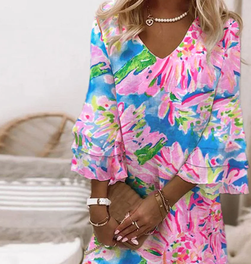ROSALIE | BLOOMING FLORAL TUNIC DRESS