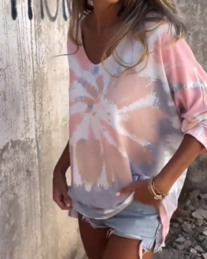 NORTHLINE STUDIO | TIE-DYE RELAXED SWEATER