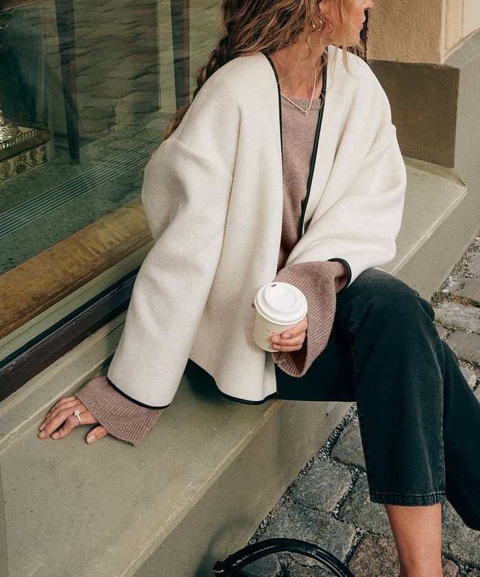 NORTHLINE STUDIO | DRAPED ELEGANCE COAT & SCARF