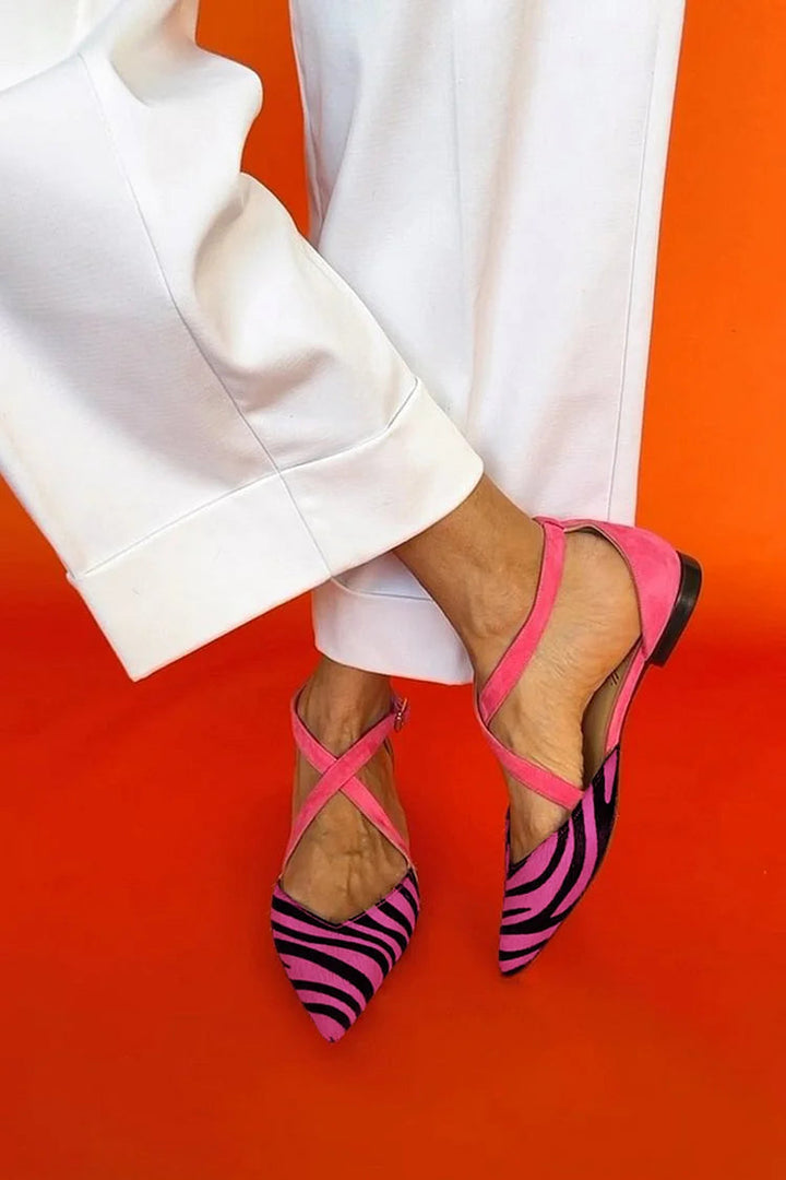 MILA | ZEBRA STRAP FLATS