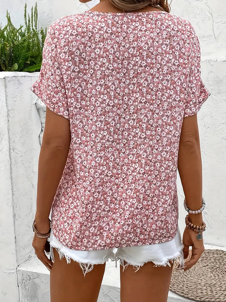 NORTHLINE STUDIO | FLORAL BUTTON BLOUSE