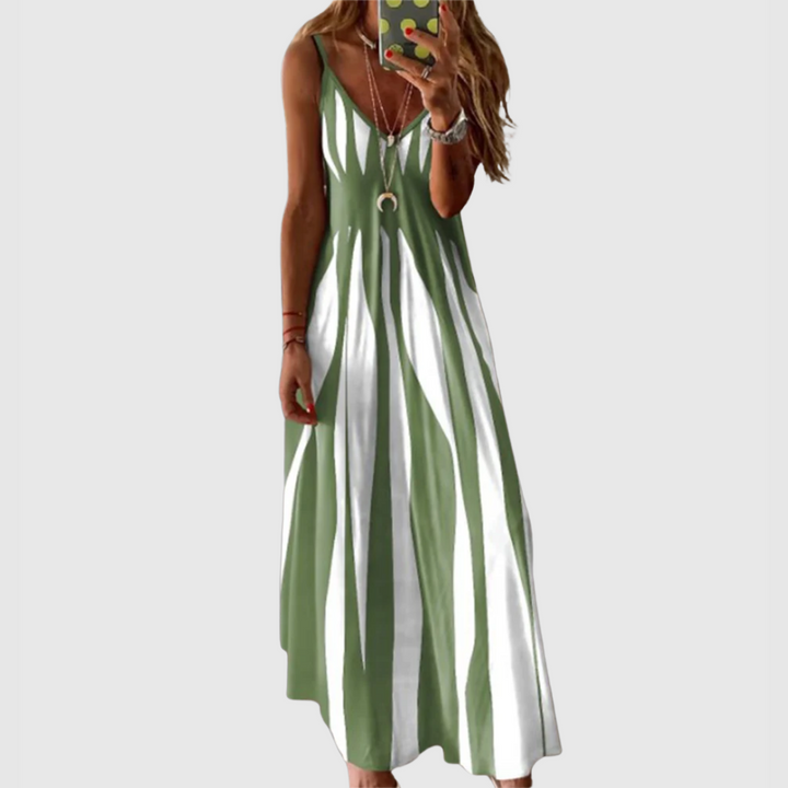 Sylvia | Striped Maxi Dress