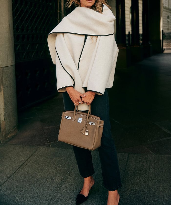 NORTHLINE STUDIO | DRAPED ELEGANCE COAT & SCARF