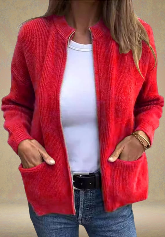 OPEN FRONT CARDIGAN