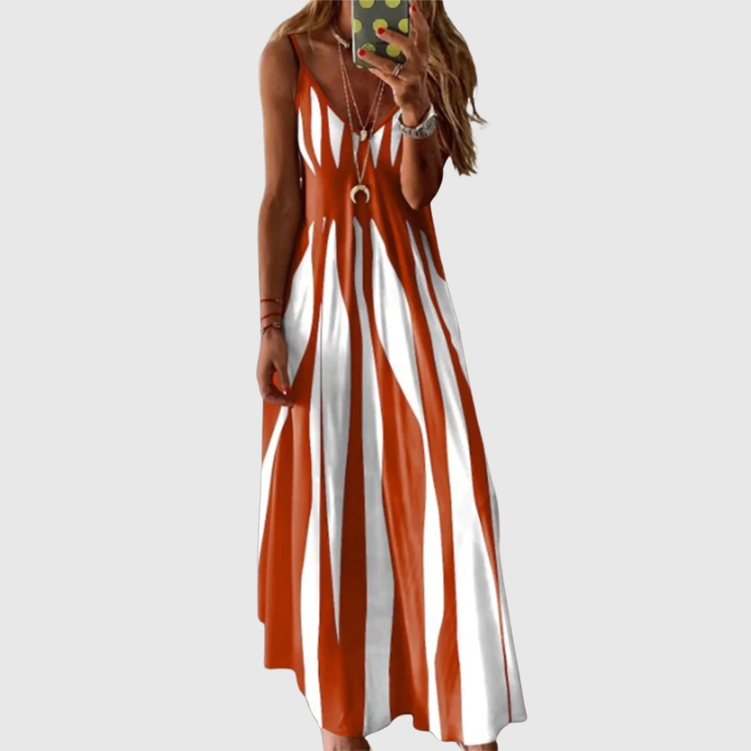 Sylvia | Striped Maxi Dress