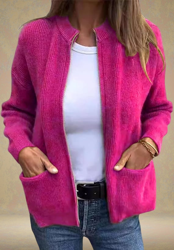 OPEN FRONT CARDIGAN
