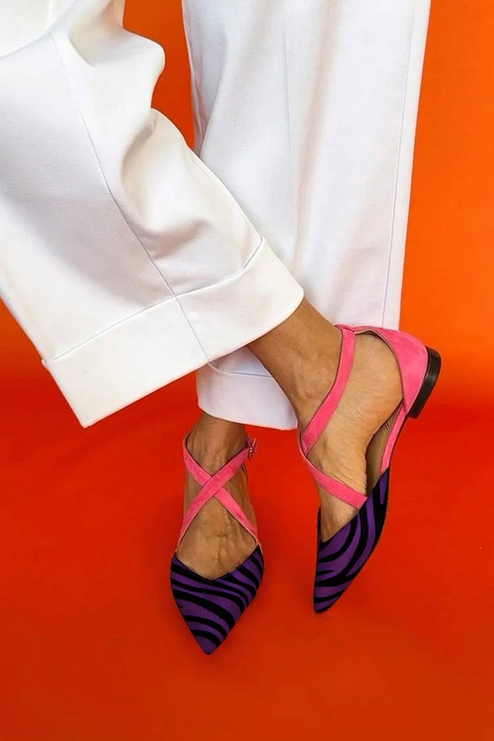 MILA | ZEBRA STRAP FLATS