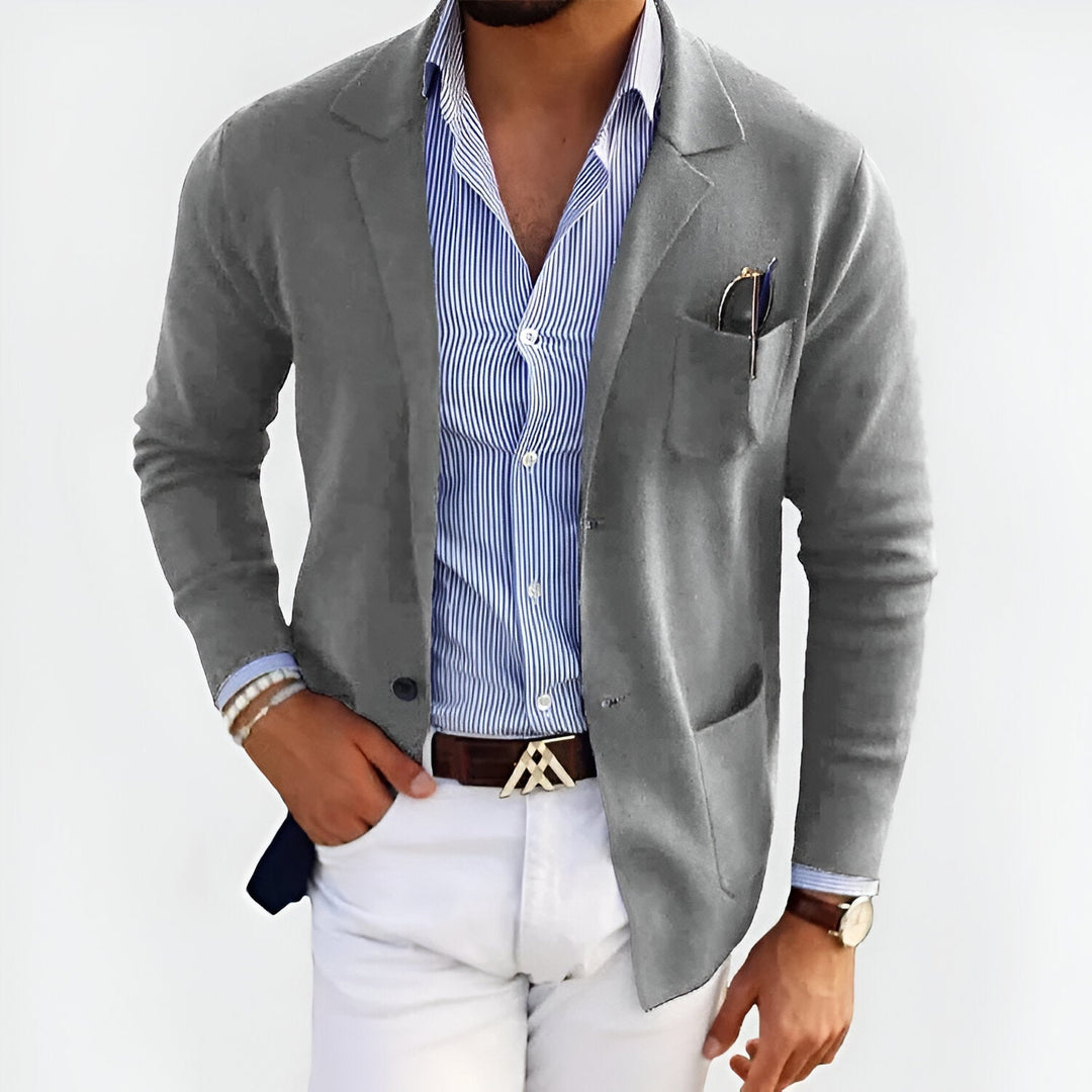 BeigeVINCENT | LIGHTWEIGHT KNIT BLAZER