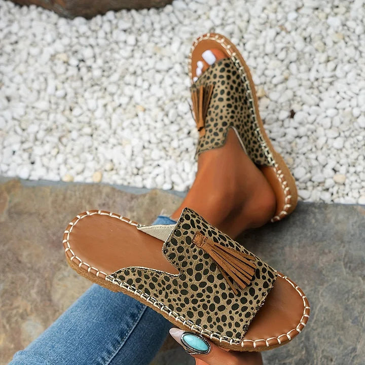 Edith | Boho Tassel Sandals
