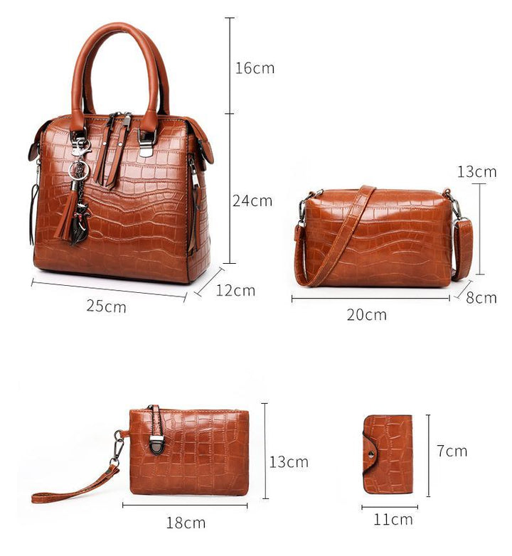 NORTHLINE STUDIO | 4 IN 1 CROCODILE STYLE BAG SET
