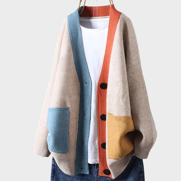 NORTHLINE STUDIO | COLORBLOCK RELAXED CARDIGAN