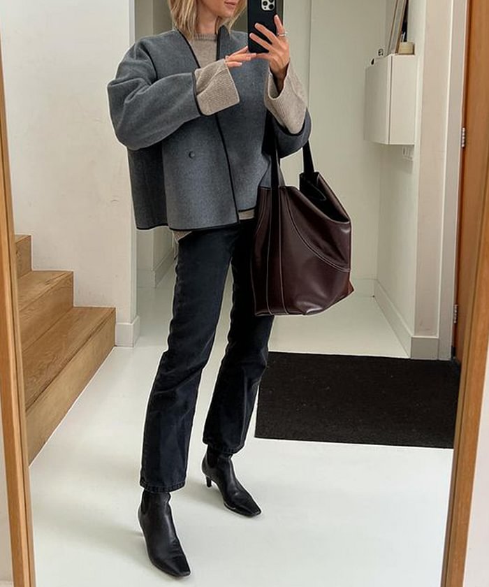 NORTHLINE STUDIO | DRAPED ELEGANCE COAT & SCARF