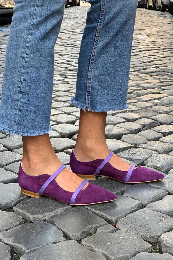 NORTHLINE STUDIO | PURPLE STRAP FLATS
