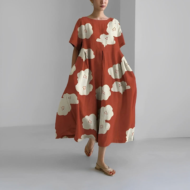 WILLOW | ARTISAN FLOWER MAXI DRESS