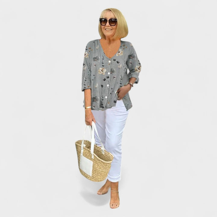 NORTHLINE STUDIO | BLOOM BUTTON BLOUSE