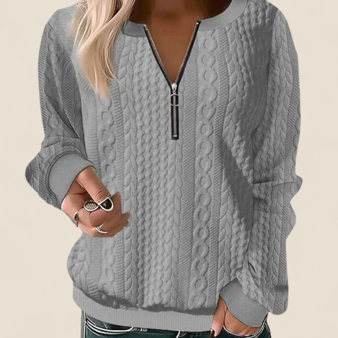 Esme | Zip Up Sweater