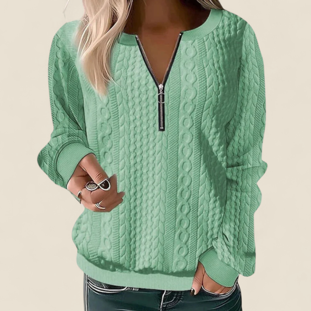 Esme | Zip Up Sweater