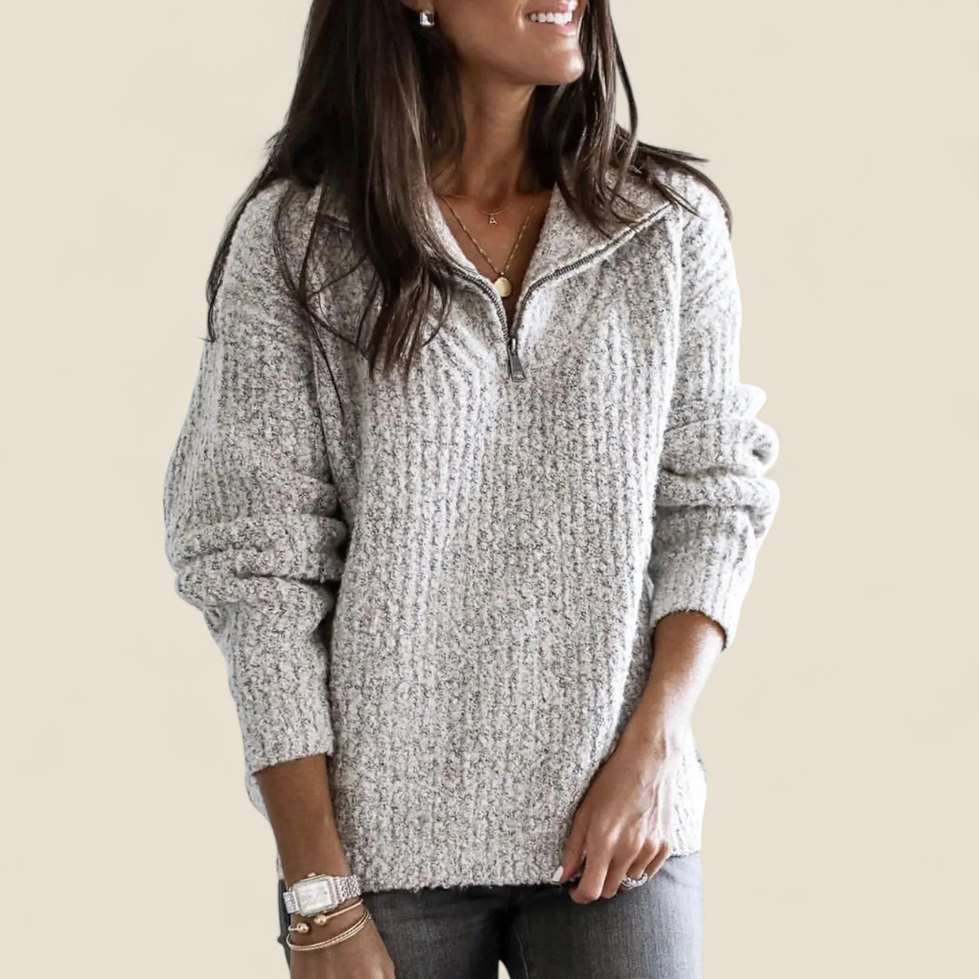 Margo | Soft Zip Comfort Sweater