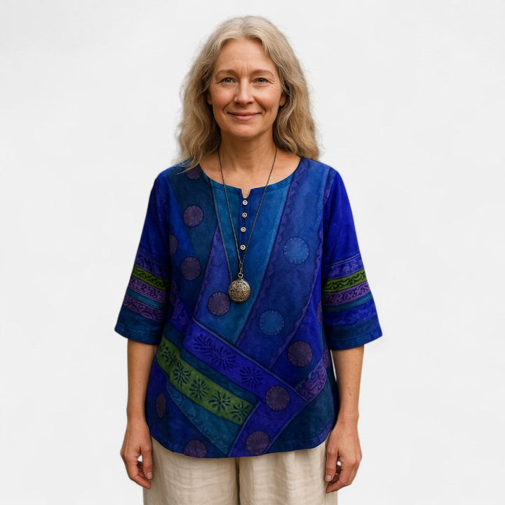 NORTHLINE STUDIO™ | Oversized Colourful Top