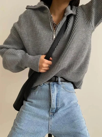 NORTHLINE STUDIO | Zipper Sweater