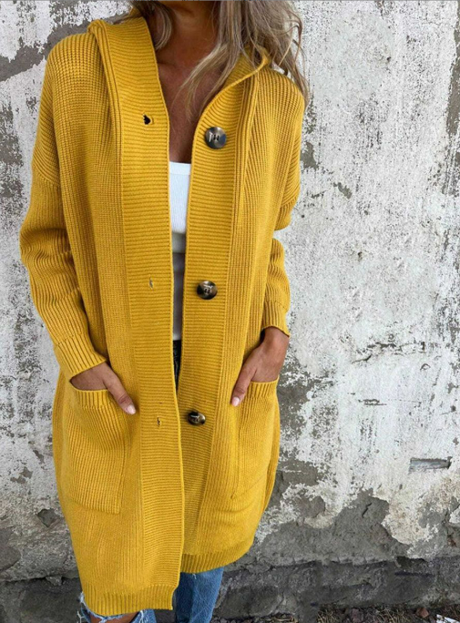 NORTHLINE STUDIO | LONG HOODED CARDIGAN