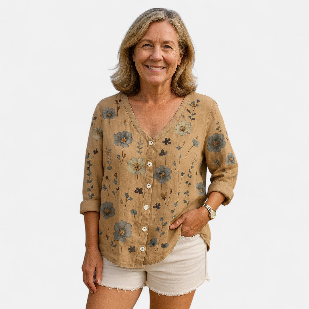 NORTHLINE STUDIO™ | Loose-Fit Floral Top