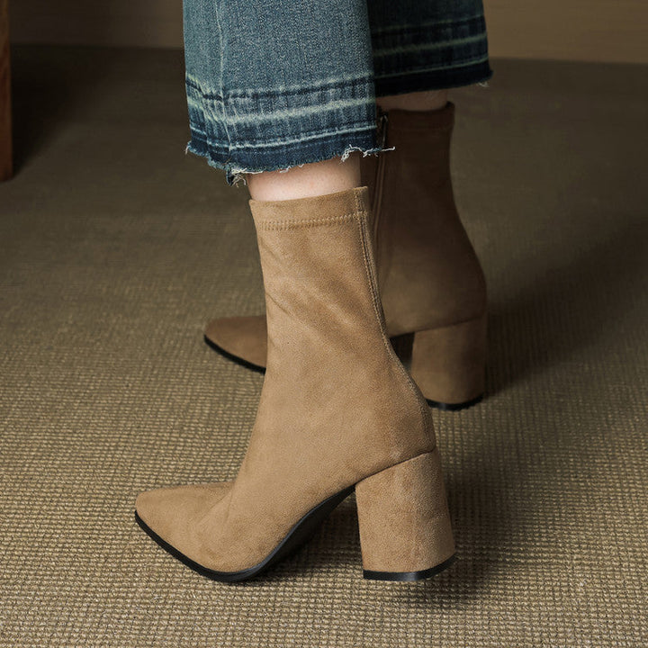 NORTHLINE STUDIO | ELEGANT SUEDE ANKLE BOOTS