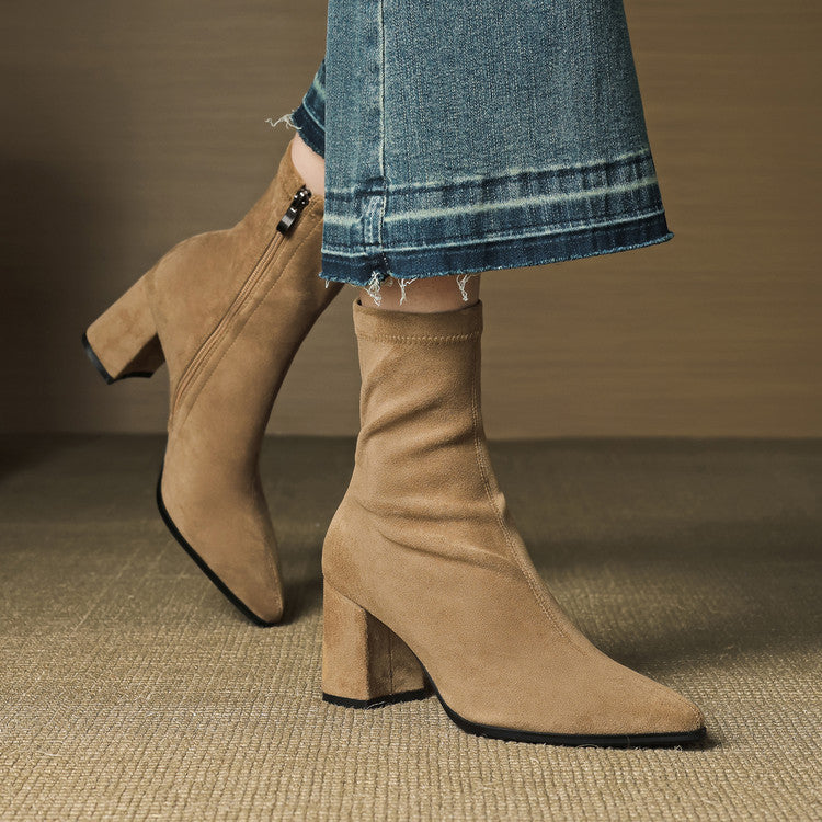 NORTHLINE STUDIO | ELEGANT SUEDE ANKLE BOOTS