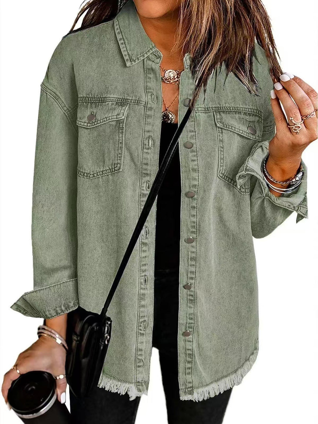 NORTHLINE STUDIO | DISTRESSED DENIM SHIRT