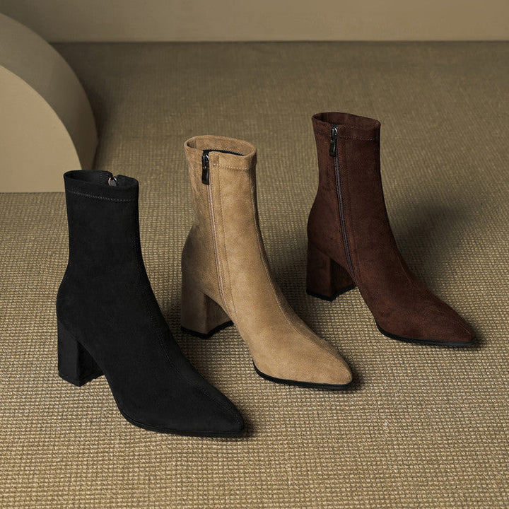 NORTHLINE STUDIO | ELEGANT SUEDE ANKLE BOOTS