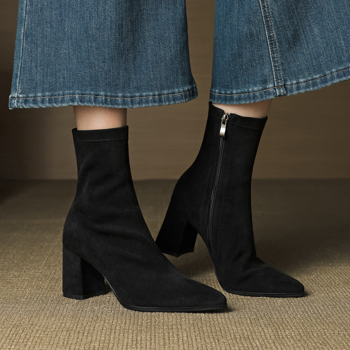 NORTHLINE STUDIO | ELEGANT SUEDE ANKLE BOOTS