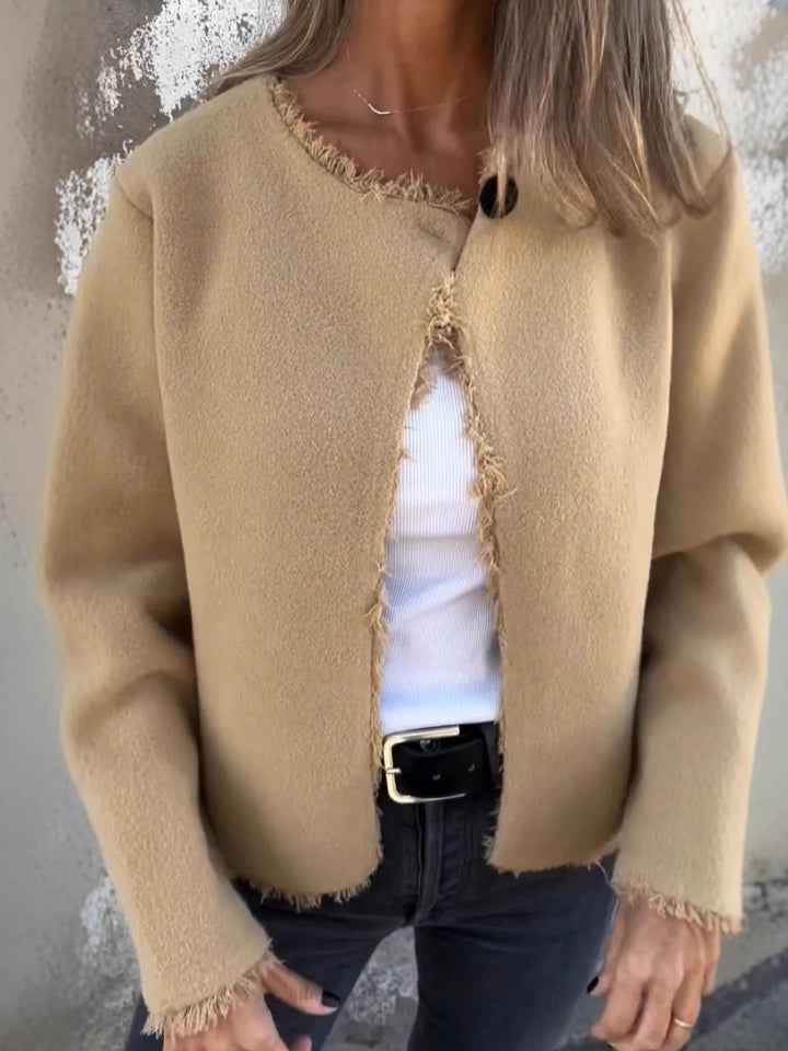 NORTHLINE STUDIO | RAW-EDGE SHORT JACKET