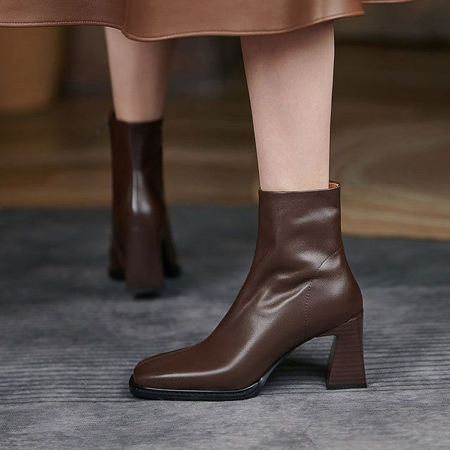 NORTHLINE STUDIO | ELEGANT BLOCK-HEEL ANKLE BOOTS