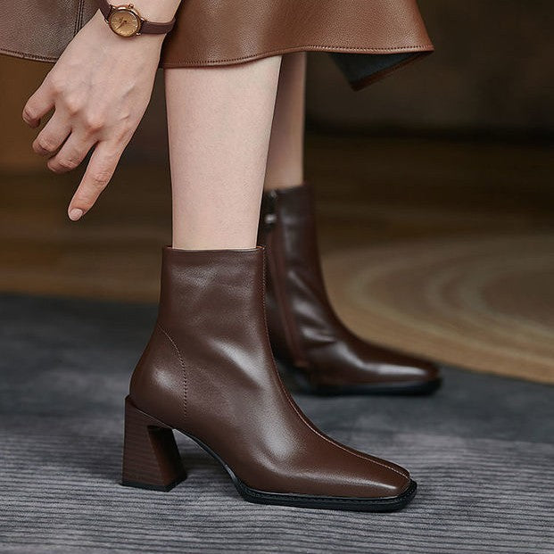NORTHLINE STUDIO | ELEGANT BLOCK-HEEL ANKLE BOOTS